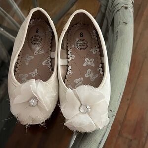 Wonder Nation Kids Dress Shoes with Floral Accent